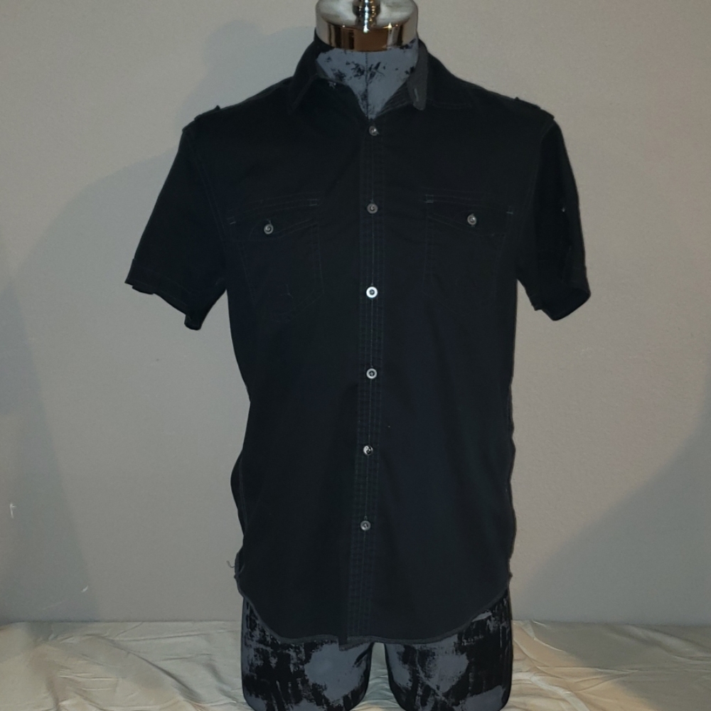 Drill Clothing Company Mens Button Front Shirt M